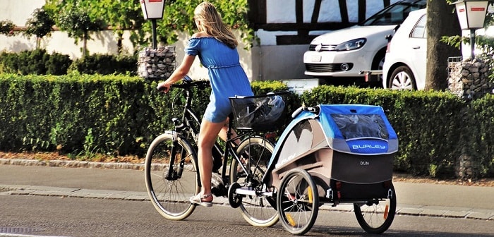 infant fantastic bike trailer